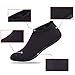 JACKSHIBO Men Women Quick-Dry Water Skin Shoes Aqua Socks for Water Sports Swim Surf Yoga Exercice Beach,Black XL