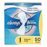 Always Infinity Feminine Pads for Women, Size 1