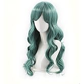 SpeedBeauty 23.6" Women's Long Green Cosplay Wig for Move Fiber Hair Wig