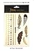 Terra Tattoos Gold Turquoise Metallic Temporary Tats 75+ Boho Henna Designs Feathers, Stars, Birds - Waterproof Nontoxic Long Lasting Perfect for Beach, Festivals, & more!