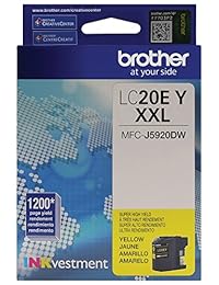 Brother LC20EBK cartucho de tinta de alto rendimiento., Amarillo (Yellow Ink)