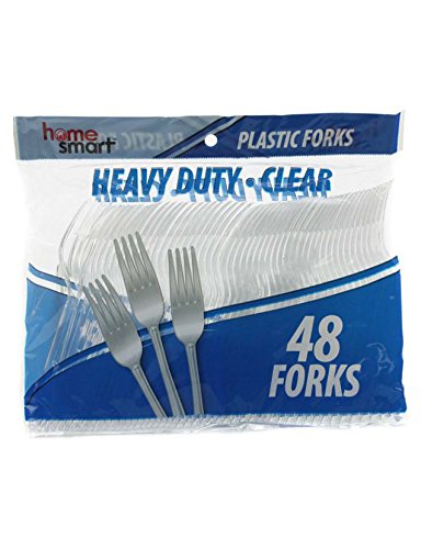 SMARTHOME CLEAR CUTLERY H.S. BAG FORKS 24/48