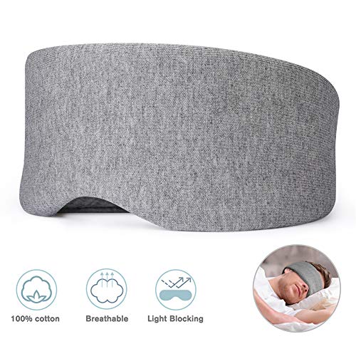 Cotton Sleep Mask, Bosiwee Eye mask for Sleeping Light Blocking, Soft and Comfortable Night Eyeshade for Men Women, Adjustable Breathable Sleeping Mask, Handmade - Thumbnail 7