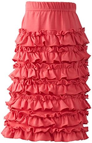 Modest Boutique Clothing Big Girls Long Multi Ruffle Skirt
