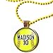 Softball Charm Necklace- Girls and Women's Softball Pendant Jewelry - Perfect for Softball Players, Softball moms, Softball Teams and Coaches