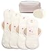 Hesta FDA Registered Organic Reusable Cloth Natural Sanitary/Menstrual Pads,Starter Value Kits PMS Relief (4Pads/Brown/Pouch/Soap)