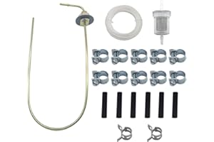 RECAJIA Heater Fuel Tank Standpipe 650mm x 5mm Fuel Tank Hose Clips Inline Filter Kit Replace 1320399A 35320A Compatible with Eberspacher and Webasto Heaters