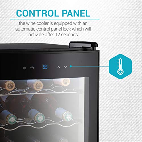 Belwares 12 Bottle Wine Cooler Countertop Wine Chiller Thermoelectric eBay