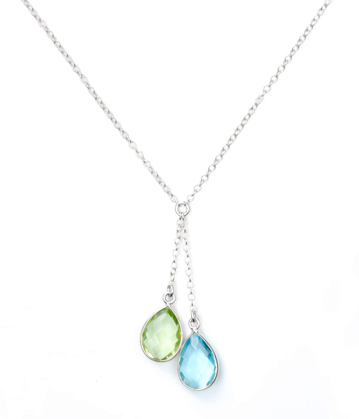 necklace with baby birthstone