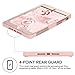iPad mini Case,iPad mini 2 Case,iPad mini 3 Case,iPad mini Retina Case,BENTOBEN Anti-slip Shock-Absorption Silicone High Impact Resistant Hybrid Three Layer Armor Protective Case Cover Rose Gold Pink