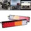 20-LED-Trailer-Tail-Lights-Glamouric-Brake-Rear-Lights-Turn-Signal-Reverse-Lamp-3W-IP65-Waterproof-RV-Stop-taillights-Red-Amber-White-for-Cars-Boats-Trucks-Pack-of-2