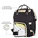 Dilline PREMIUM Diaper Bag Multi-Function Waterproof Travel Backpack for Girl & Boy, Maternity Nappy Organizer with Changing Pad & Insulated Pockets, Large Capacity, Durable and Stylish (Black)