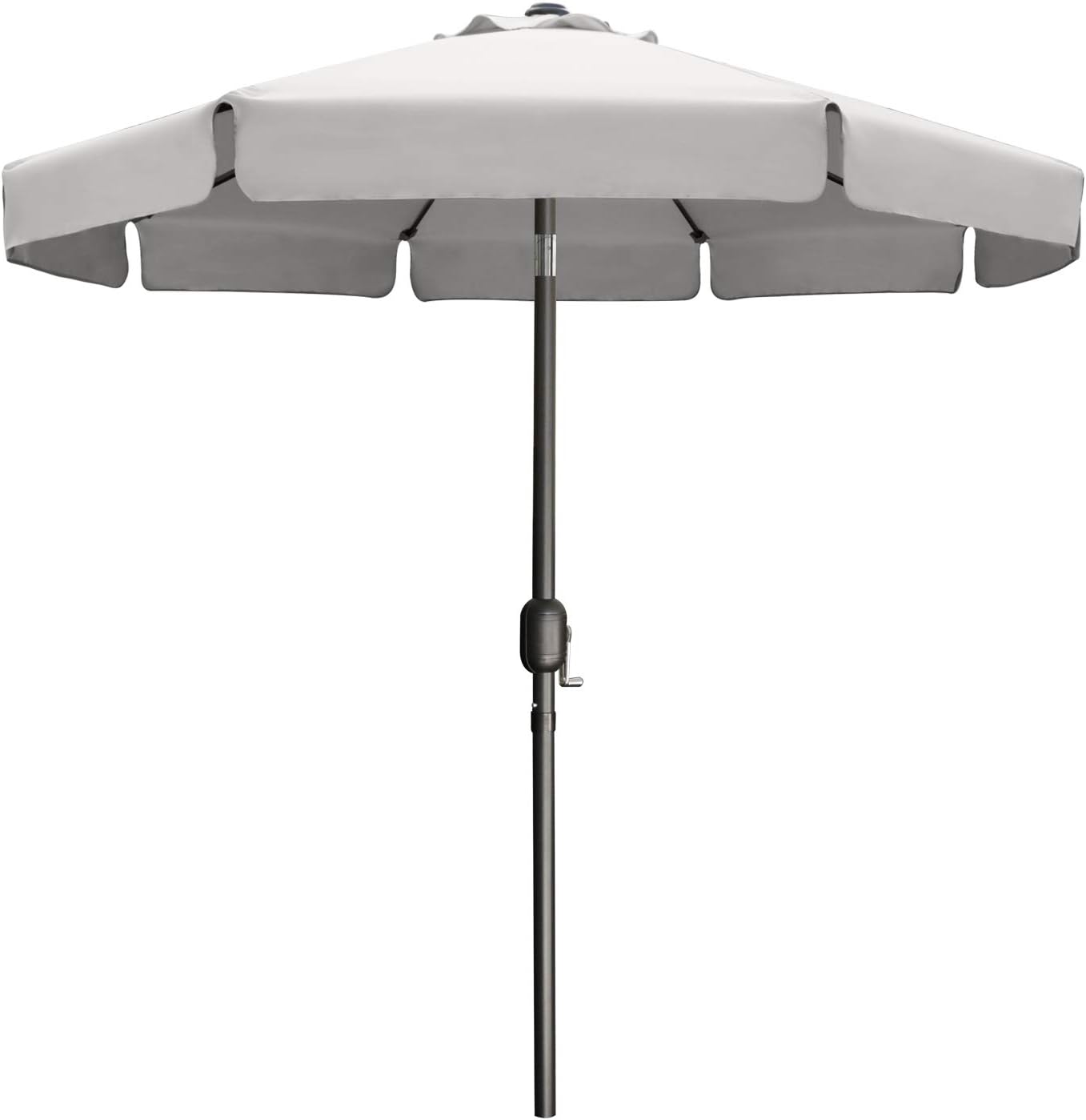 Abccanopy 7 5ft Patio Umbrella Outdoor Table Umbrella With 8 Sturdy Ribs Beach Umbrella For Sand And Outdoor Activities Light Gray Amazon Ca Patio Lawn Garden