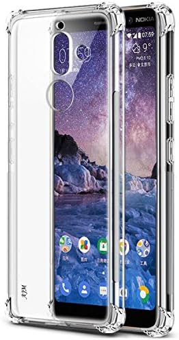 AJM Premium Quality Crystal Clear Transparent Shockproof Soft Back Case Nokia 7 Plus