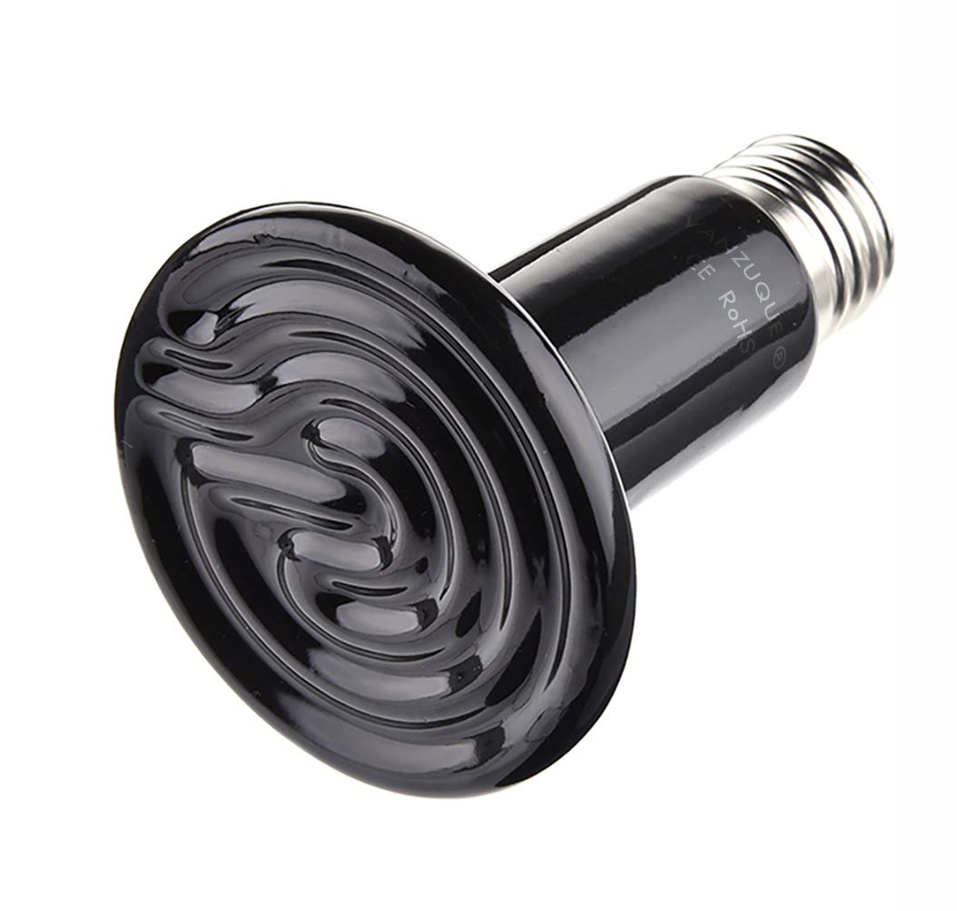 VANZUQUE 100W AC220V-240V Reptile pet appliances Flat-Type Infrared Ceramic Heat lamp,Non-Light Terrarium Heat Lamp for Pets,Reptiles,Amphibians,Poultry