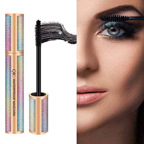 4d Silk Fiber Lash Mascara,Fiber Mascara,Waterproof Lengthening Mascara,Natural Thick Thickening,Long Lasting Charming Eye Makeup,Black - Thumbnail 7