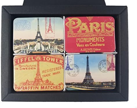 Refrigerator magnets set of 24 Paris souvenirs fridge magnet tiny mini small office souvenir gifts kitchen souvenir city magnetic office (Pairs with box)