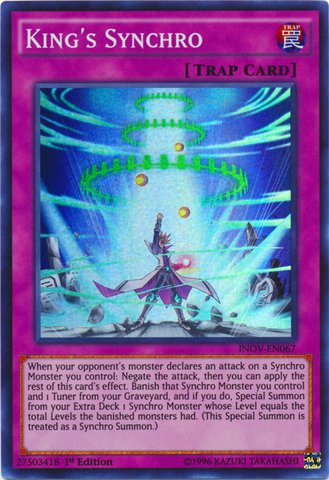 Yu-Gi-Oh! - King39;s Synchro (INOV-EN067) - Invasion: Vengeance - 1st Edition - Super Rare
