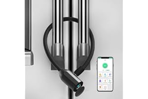Cable Lock Refrigerator Lock eLinkSmart French Door Fridge Lock - Waterproof 40cm 15.7 inch Fingerprint Bluetooth App Keyless Cable Lock for Cabinets Freezer Baby Safe