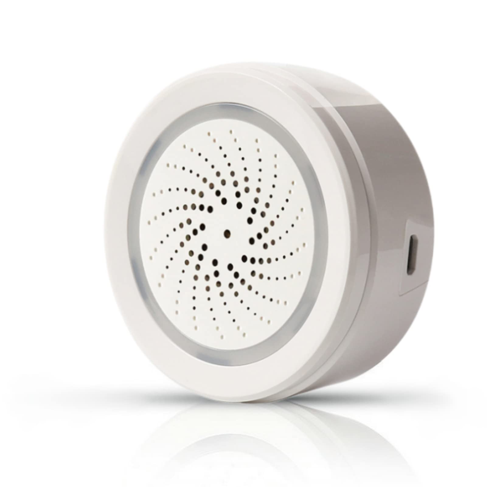 Smart Siren Alarm, 100dB Wireless WiFi Burglar Alarm, Temperature & Humidity Sensor Alarm with Strobe Light for Home Security System, Works with TuyaSmart or SmartLife APP