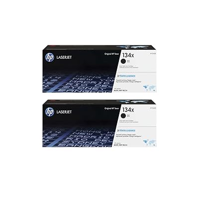 HP 134X High-Yield Black Toner Cartridge 2-Pack | Compatible LaserJet M209 & MFP M234 Series Printers | W1340XD1