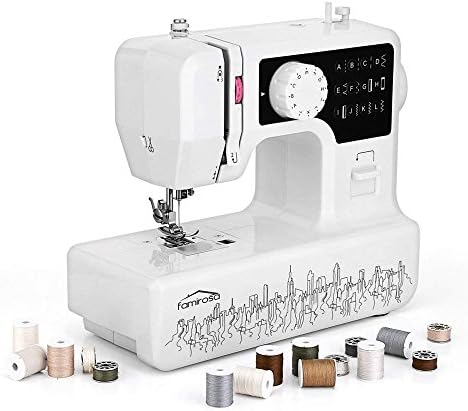 XBCC Sewing Machine, Beginner Pedal Home Sewing Machine JG-1602 2 Speed 12 Needle 28 Needle Bobbin case 32 spools