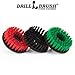 Construction Tools - Medium, Stiff, Ultra Stiff Scrub 3 Brush Kit - Threaded - 5/16 x 24 - fits Electric - Cordless - Air Pneumatic - Dual Action - Orbital - Rotary - Buffer - Polisher - Machine