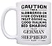ThisWear Dog Lover Gifts for Women Crazy German Shepherd Lady Dog Mom Gift 11oz Ceramic Coffee Mug with Handle