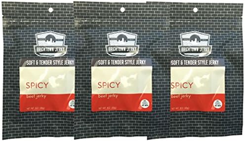Spicy Soft and Tender Style Best Beef Jerky - 3 PACK - Try Our Best Tasting Soft Beef Jerky - 9 total oz.
