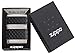 Zippo Black Zip Guard Pocket Lighter, Brushed Chrome