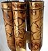 Beachcombers Burnt Flower Bamboo Wind Chime Coconut Top and Burnt Tropical Flower Design Bamboo Pieces Coastal Decor Decoration Brown