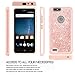 LeYi for Galaxy A10e Case(Not Fit A10), Galaxy A10e Case with 2 Tempered Glass Screen Protector, Full Body Protective Hybrid Rugged Clear Bumper Shockproof Phone Cover Case Rose Gold
