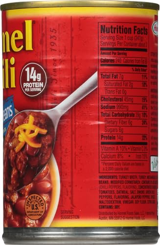 HORMEL CHILI, TURKEY WITH BEANS, 15 OZ