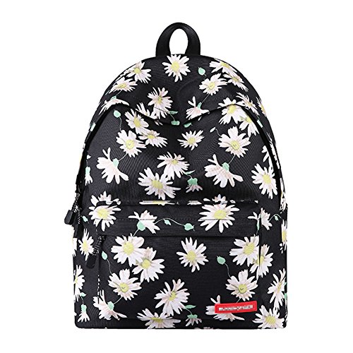 Urmiss Fashion Vintage Cute Retro Floral Canvas Fabric Lightweight Teen Girl Backpack School Bag