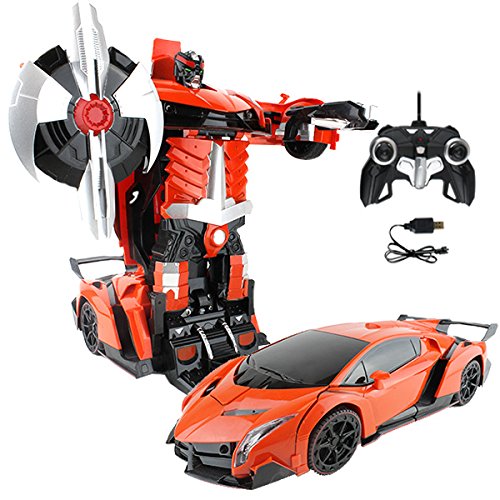 Raging bull small rc toy transforming robot remote cont…