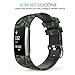 MoKo Fitbit Charge 2 Christmas Band, Soft Silicone Adjustable Replacement Sport Strap Band for Fitbit Charge 2 Heart Rate + Fitness Wristband, Wrist Length 5.70