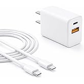 Superer 30W Dual Port Fast Charging Fit for Google Pixel 8/7/6/ Pro/8a/7a/6a Charger - Compatible with Pixel 9/9a/9 Pro XL/10/10 Pro/10 Pro XL - Extra Long Thick Cable for Android Phone Wall Cord