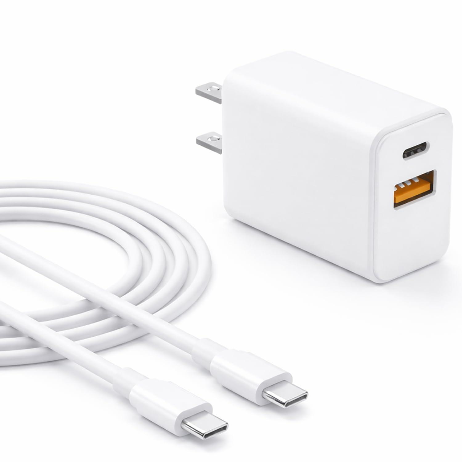 Superer 30W Dual Port Fast Charging Fit for Google Pixel 8/7/6/ Pro/8a/7a/6a Charger - Compatible with Pixel 9/9a/9 Pro XL/10a/10/10 Pro/10 Pro XL - Extra Long Thick Cable for Android Phone Wall Cord