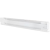 Stelpro Brava Electric Baseboard Heater - 1000W 240V - AB41002W - White | Whisper-quiet build, Heats up to 100 sq ft, Rounded corners protect kids and pets, Hardwired, Thermostat sold separately