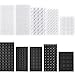 Hestya 404 Pieces Rubber Feet Adhesive Bumper Pad Self Stick Furniture Bumpers Noise-dampening Buffer Pads for Doors Cabinets Drawers, Clear and Black, 10 Different Sizes