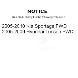Rear Wheel Bearing and Hub Assembly Pair for Kia