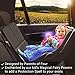 COZY GREENS Car Seat Protector with Thickest Padding - XL Size - Covers Full Carseat - Waterproof Under Child Baby Safety Seat - Durable Mat, Reinforced PVC Leather & 3 Large Pockets for Storage (XL)
