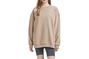 onlylan Cloud Oversized Sweatshirt For Women Crewneck Pullover 2024 Fall Fashion Clothes Crew Neck Hoodies Sweaters