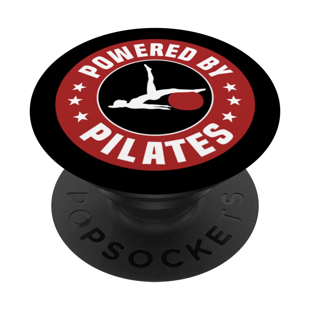 Powered By Pilates Apparel Fitness Meditation PopSockets Swappable PopGrip