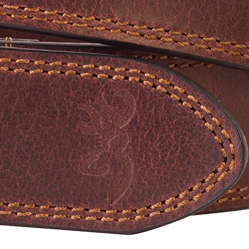 Browning Buckmark Belt, Leather Slug, Brown, 36, Pack of 1