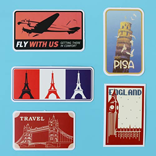 5 Waterproof+Stickers+National+Skateboard+Suitcase