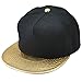 Samtree Unisex Snapback Hats,Adjustable Hip Hop Flat Brim Baseball Cap (02-Gold & Black)