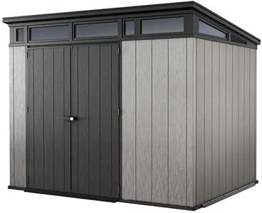 Keter - Caseta de jardín exterior Artisan 97, Color gris: Amazon.es: Jardín