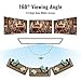 Yome 120 Inch Projector Screen, 16:9 HD Anti-Crease Indoor Outdoor Foldable Portable Movie Screen Support Double Sided Projection for Home Office Travel Party, 4K, 3D, White