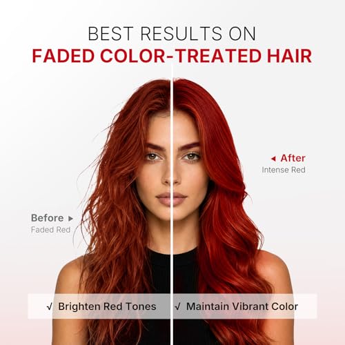 Karseell Color Depositing Conditioner, Red Hair Mask for Color-Treated Hair | Deep Repair Treatment, Color Boosting, Hydrates and Enhances Red Tones for Color-Treated Hair 500ml